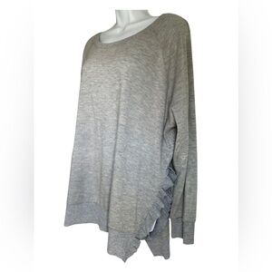 BKE RUFFLE SIDE PLUS SWEATER